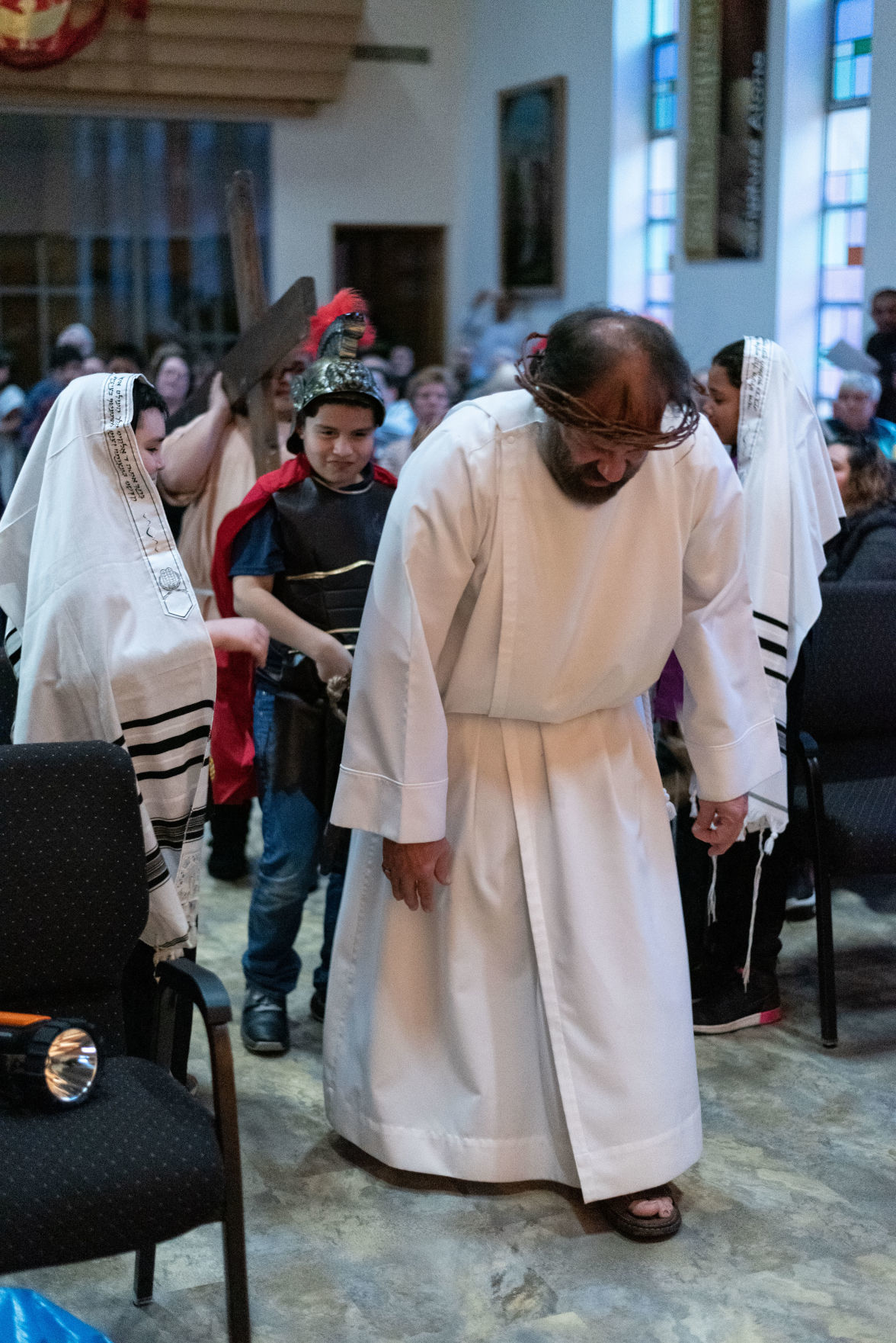 Emaus Lutheran hosts walk of the passion